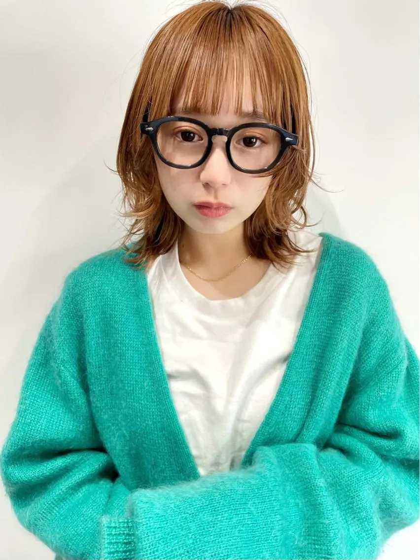 ミディアム カラー 〽️magico/ ウルフDaiki〽️のヘアスタイル