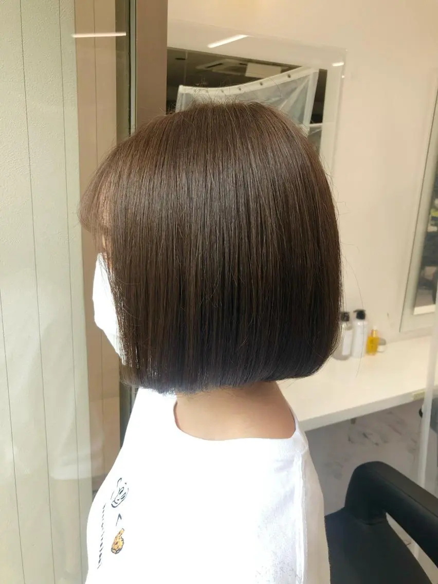 ミディアム カラー パーマ ヘアアレンジ メンズ キッズ ネイル マツエク・マツパ 上品＆韓国風 🥀海心🥀のヘアスタイル