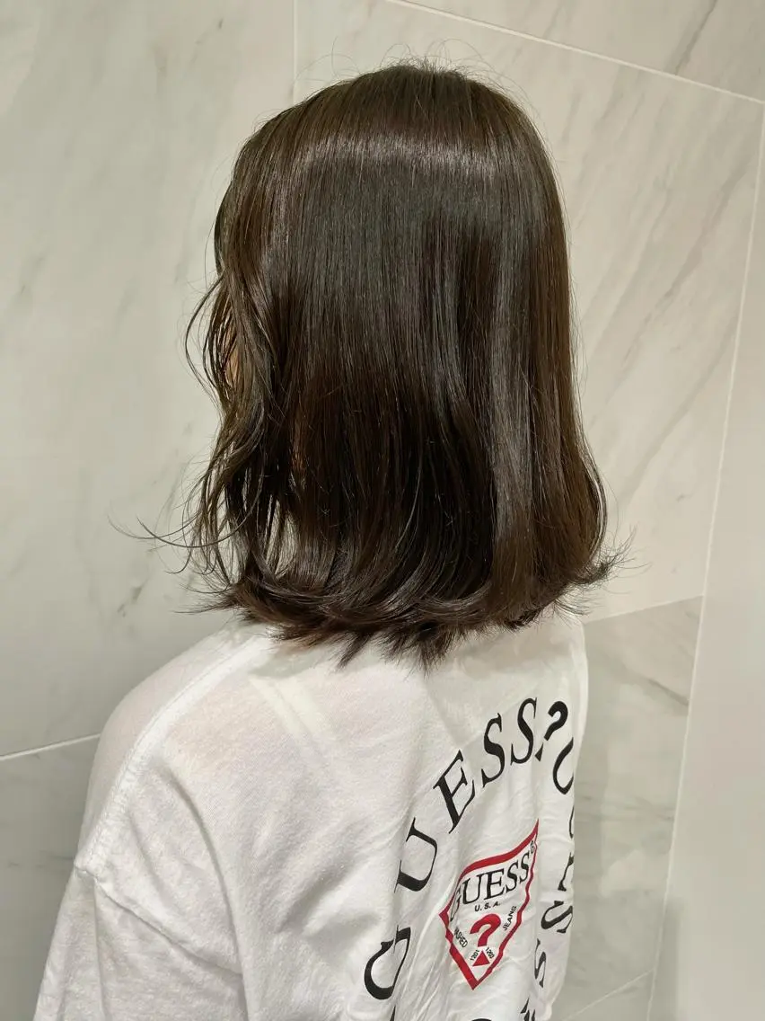 ミディアム カラー ヘアカラー トリートメント ヘッドスパ 透明感/レイヤー スタイル🤎mamiのヘアスタイル
