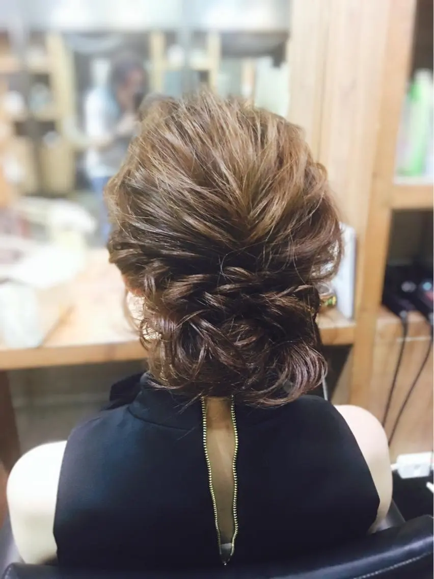 セミロング ヘアアレンジ 加藤 圭悟のヘアスタイル