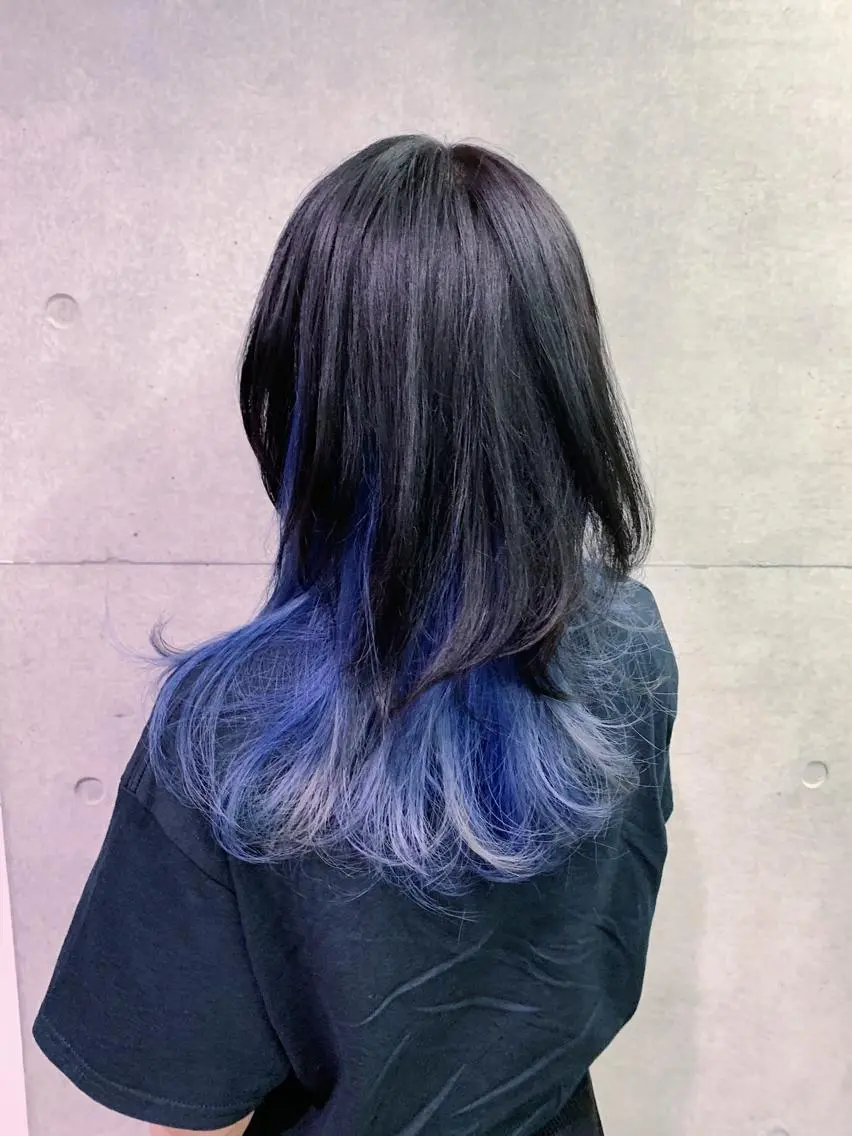 ミディアム カラー デザインカラー オシャレ髪✔️ 店長オオキアキヒロのヘアスタイル