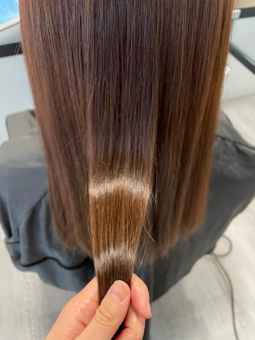 ロング パーマ 縮毛矯正 TAKIZAWA 武蔵小杉のヘアスタイル