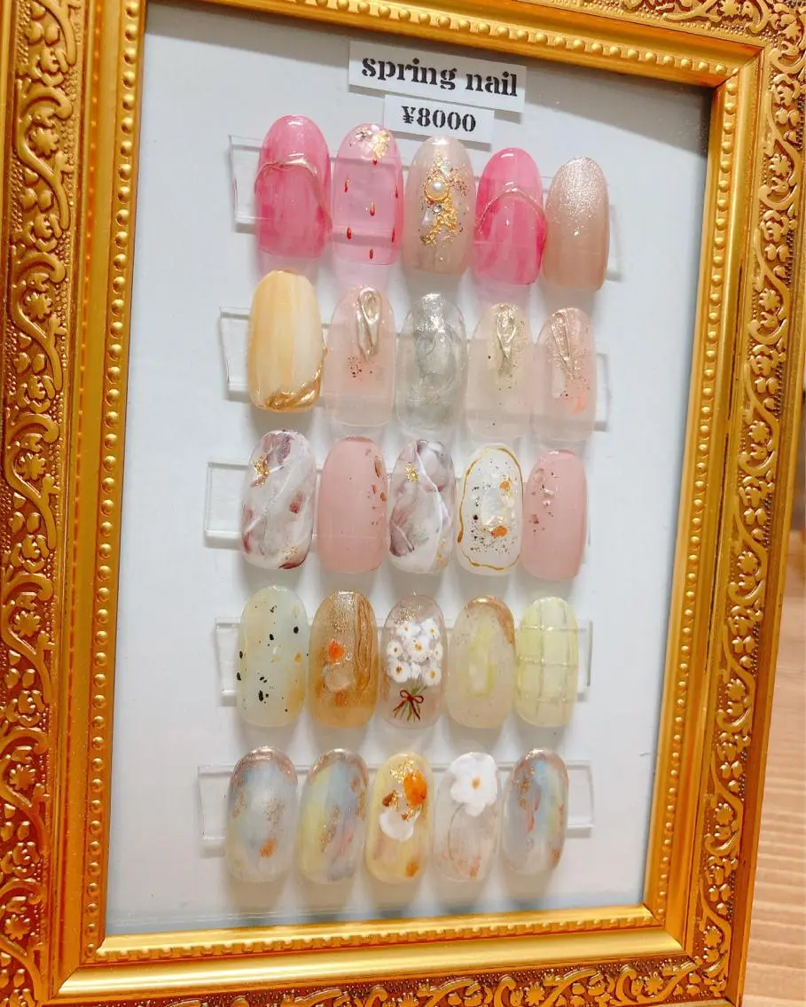 ネイル 成人式 長さ出し フットネイル ハート ミラーネイル nailroom OHANA🌴のネイルデザイン