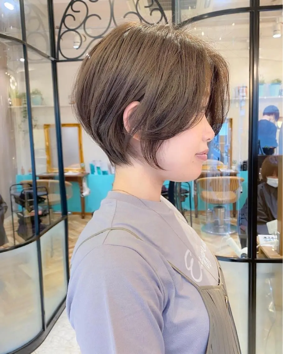 ショート カラー カット ヘアカラー トリートメント 🇰🇷韓国レイヤー 錦糸町【北山謙三】のヘアスタイル