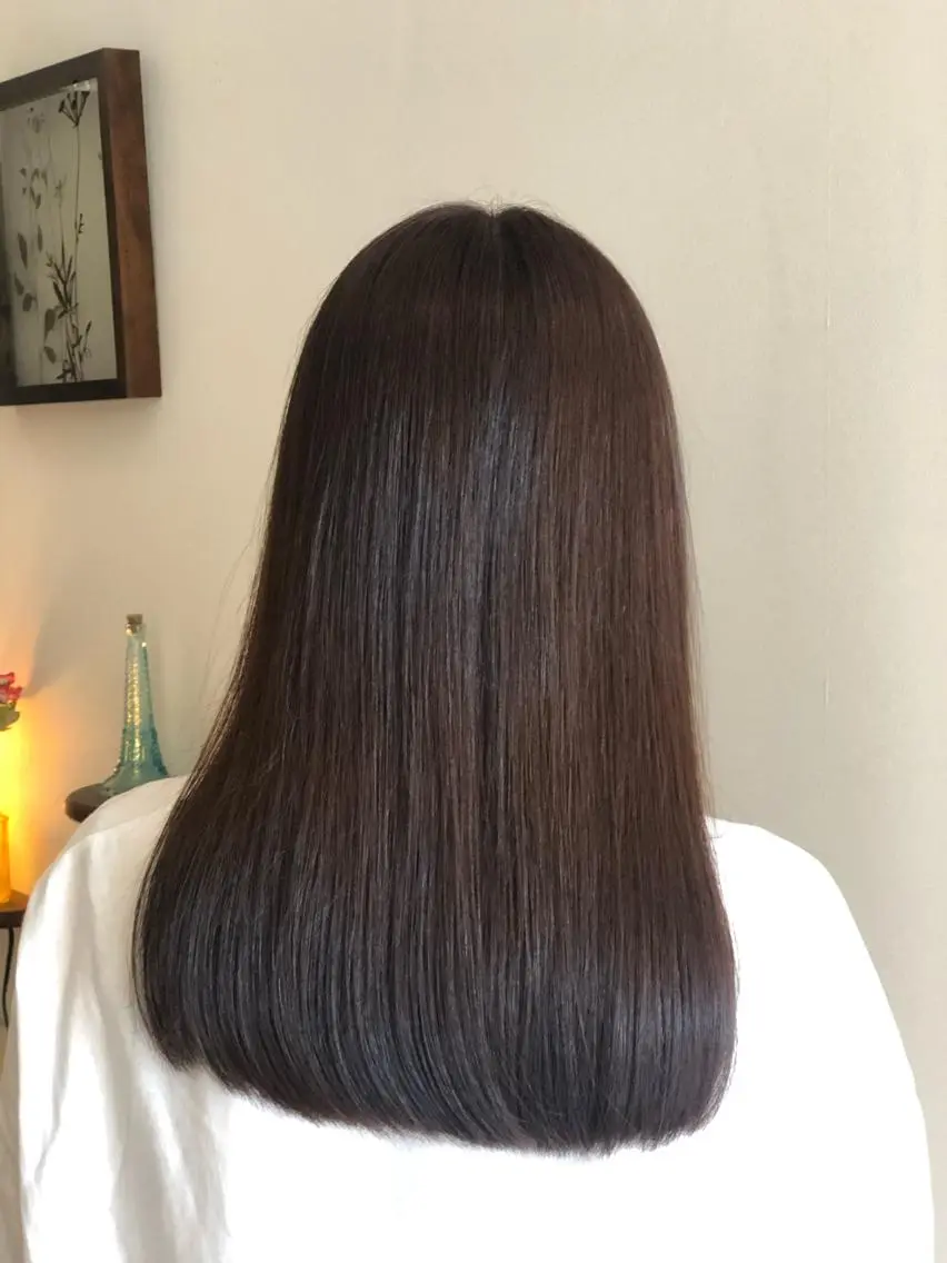 セミロング カラー ブラウンカラー 嶌田 沙紀のヘアスタイル