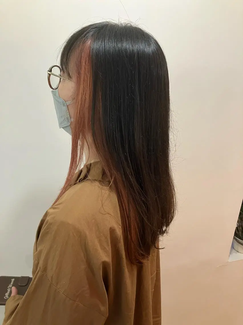 カラー ピンクカラー ヘアカラー 佐藤 悠生 メンズパーマ.カットのヘアスタイル