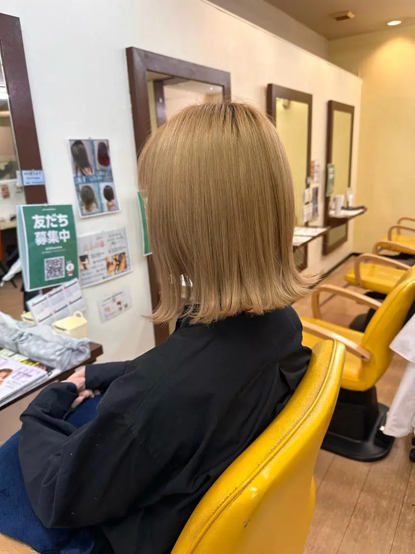 ミディアム カラー ヘアカラー トリートメント 菊地　智 【LAZO】千歳船橋のヘアスタイル