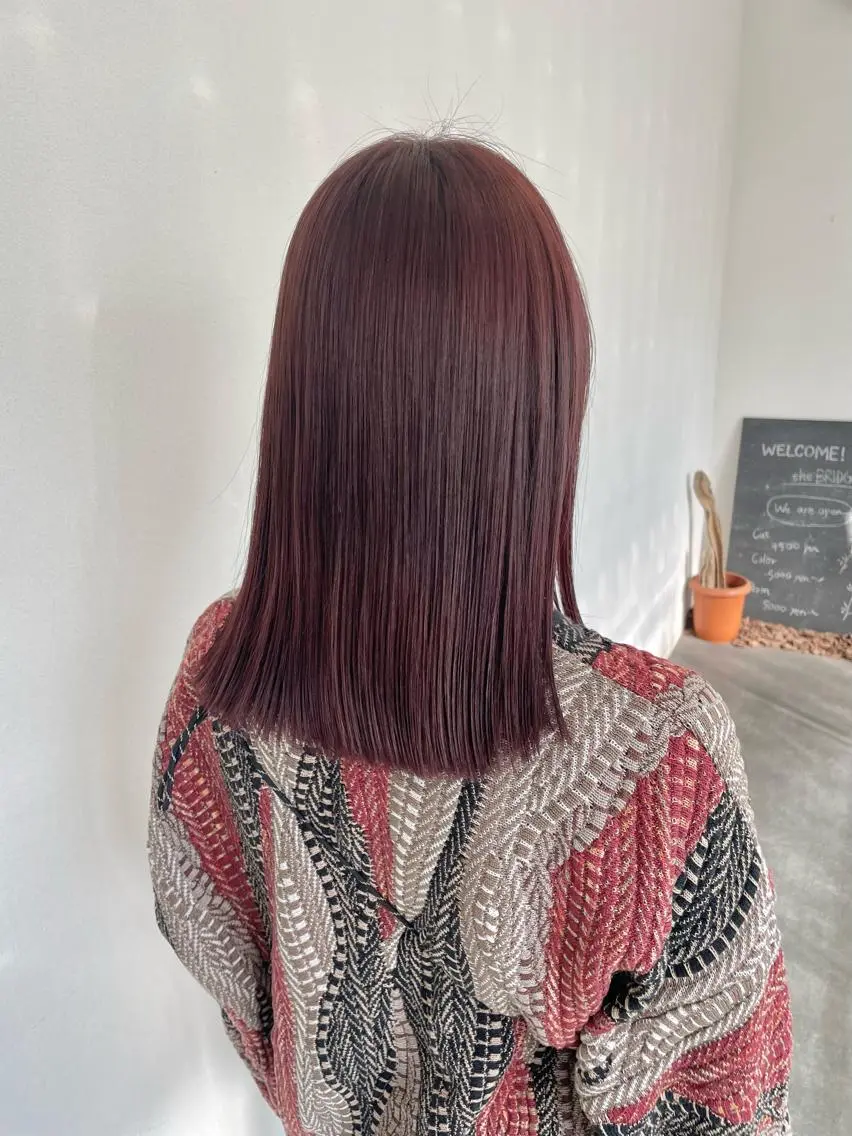 ミディアム カラー GPIP 近藤沙樹のヘアスタイル