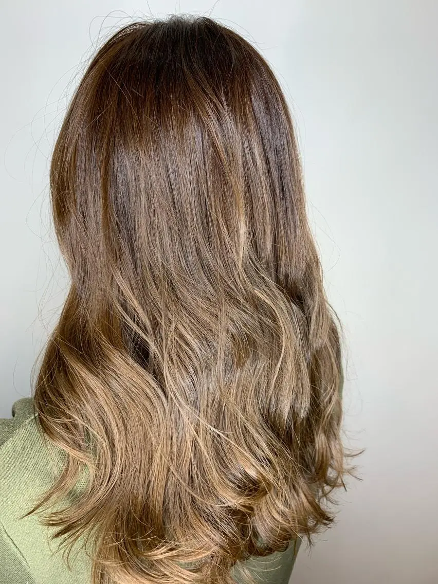 ロング カラー グレージュ ヘアカラー トリートメント FLAGS YAMATOのヘアスタイル