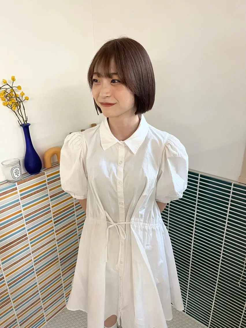 ミディアム カラー ブラウンカラー 透明感カラー カット ヘアカラー トリートメント 🩷ハイトーン透明感 レイヤー🩷ユリカのヘアスタイル