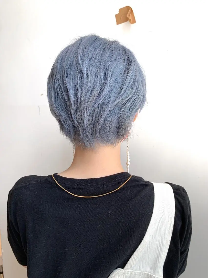ショート カラー ヘアカラー トリートメント ヘアセット レイヤー専門家 ダブルカラー修のヘアスタイル