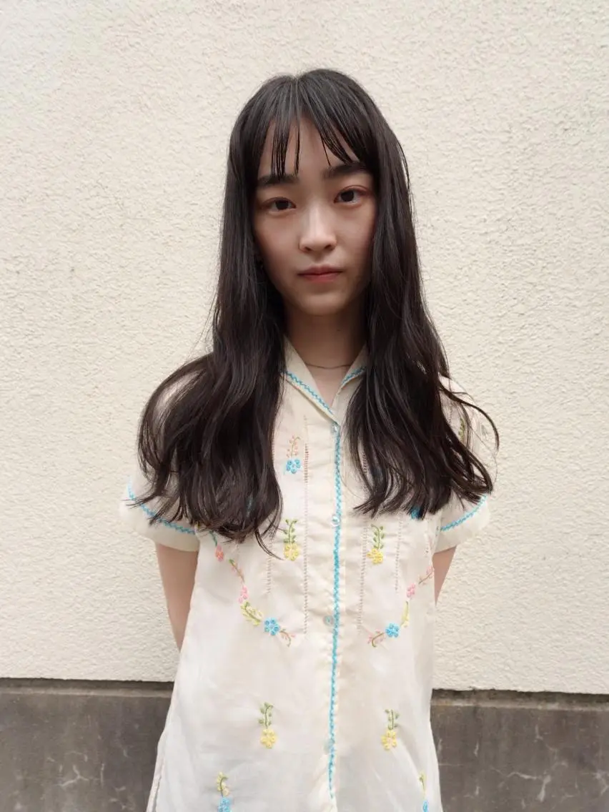ミディアム カラー パーマ ショートボブ ミディアムパーマ アディクシーカラー ブリーチ ケアブリーチ ヘアカラー CEINE PATHのヘアスタイル