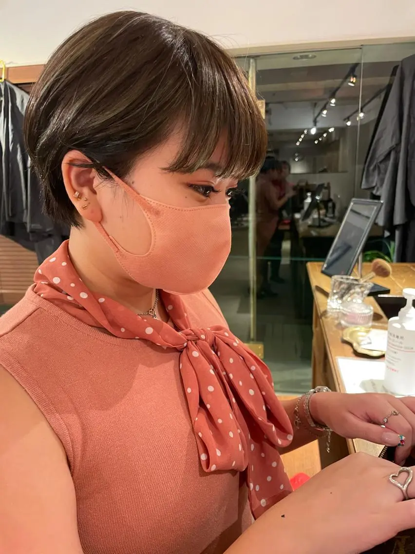 ショート minatsu 東京の技術を京都でのヘアスタイル