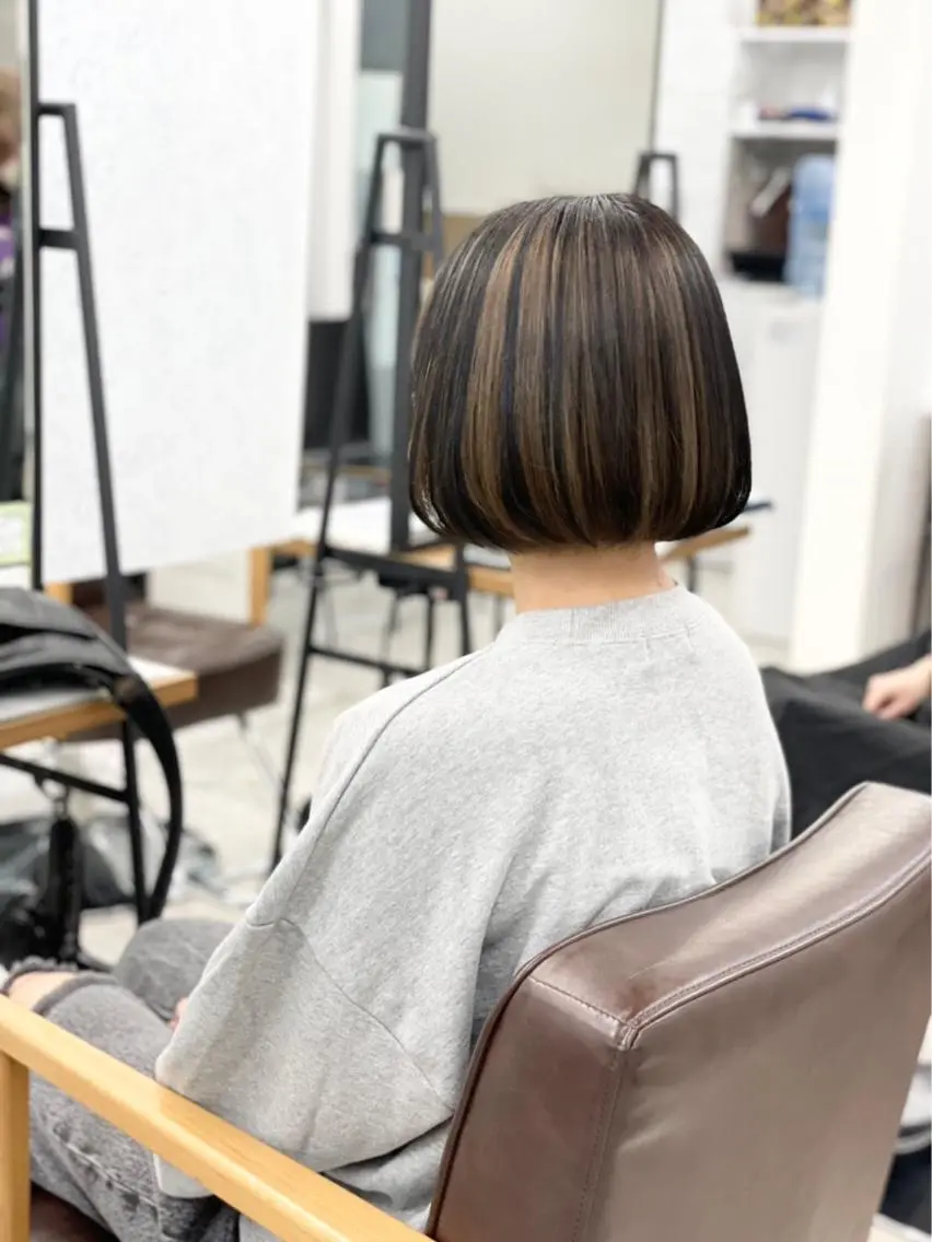 ショート ボブ カラー特化サロン ピリナ相武台前のヘアスタイル