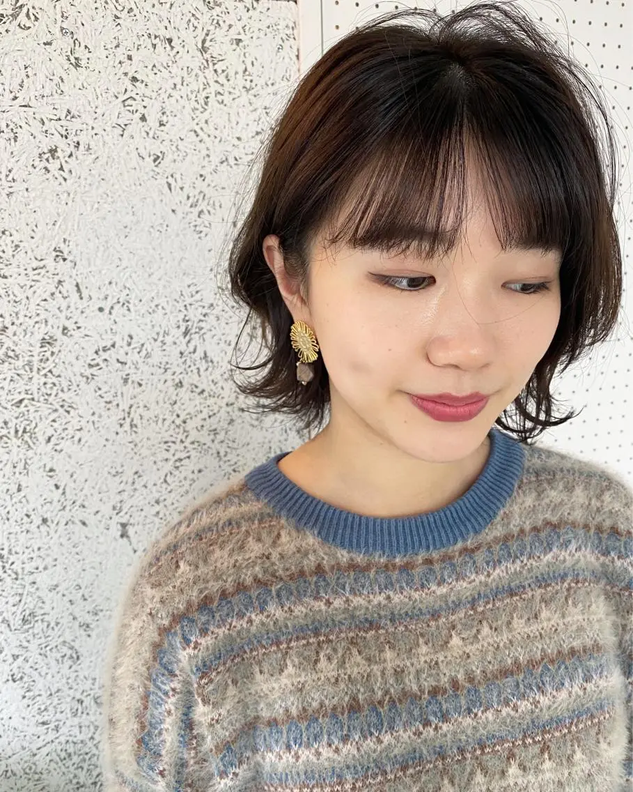 ミディアム カラー カット KOOKI スティードトーキョーのヘアスタイル