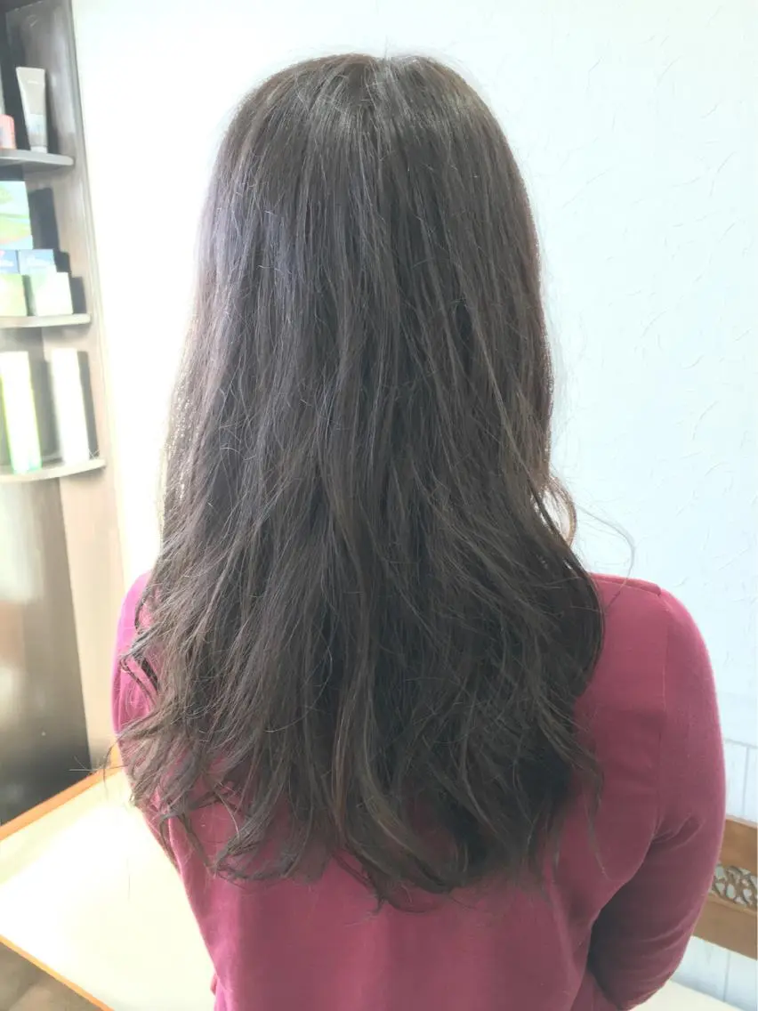 ロング カラー パーマ ブラウンカラー ピンクカラー ピンクブラウン Rise Heart 中村 裕介のヘアスタイル