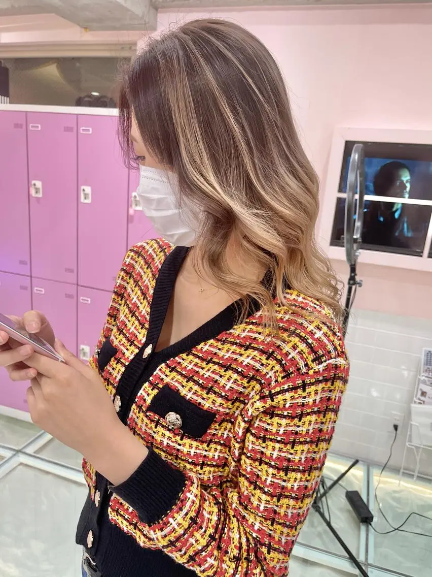 ミディアム カラー ヘアカラー トリートメント 店長 小池アキトのヘアスタイル