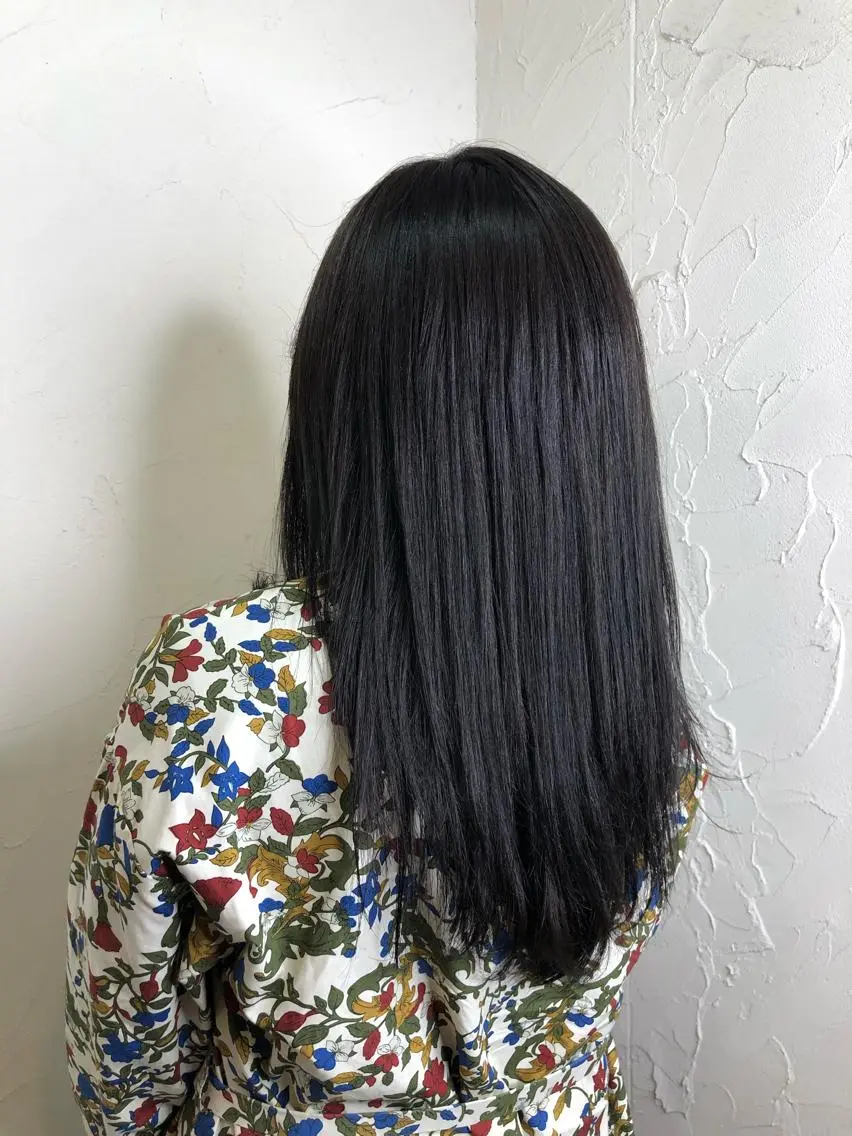 ロング カラー 透明感カラー 久力琴音''透明感 カラー''アレンジのヘアスタイル