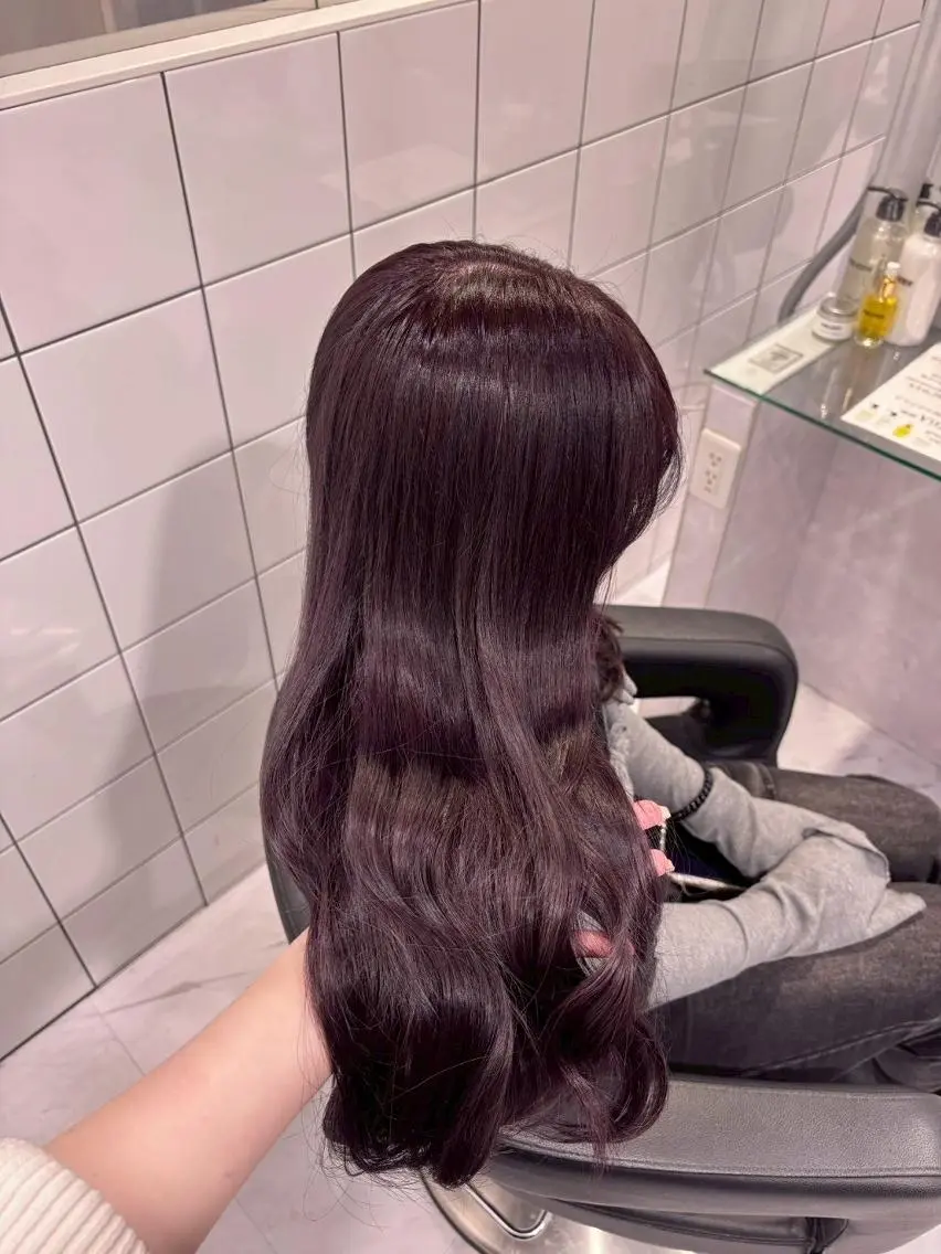 カラー 🩰まろやかピンク ラベンダー表参道🫧のヘアスタイル