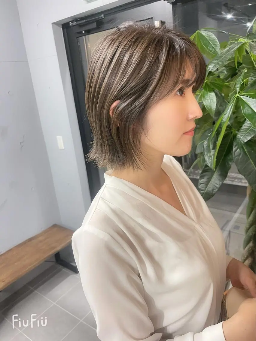 ショート ボブ 外ハネヘア 松永 雄樹のヘアスタイル