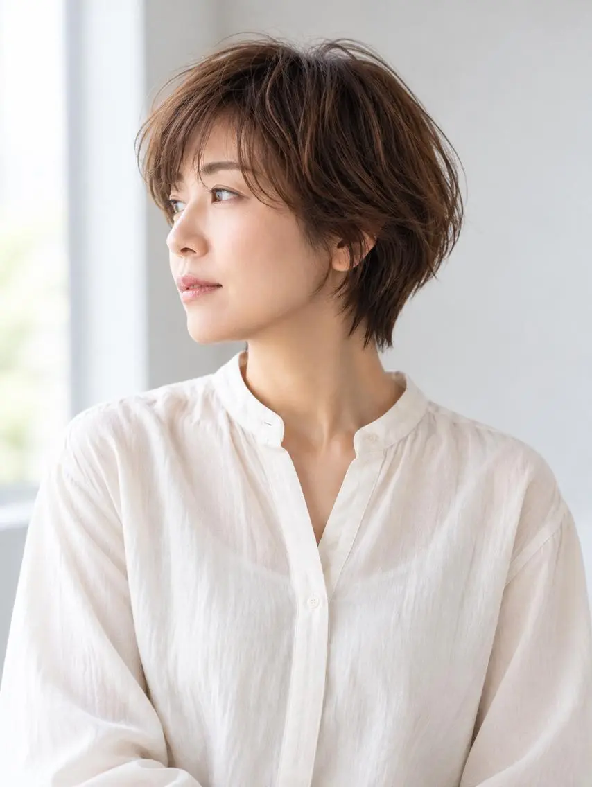 ショート カラー カット ヘアカラー トリートメント naoc area2 chie*奈良生駒市のヘアスタイル