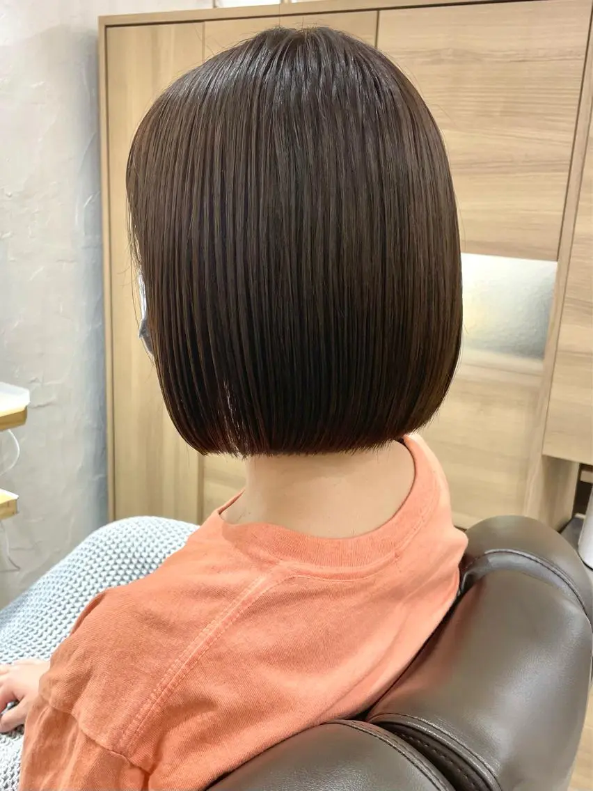 ショート カット 縮毛矯正 トリートメント 髪質改善 縮毛矯正/ レイヤー/銀座/本木のヘアスタイル
