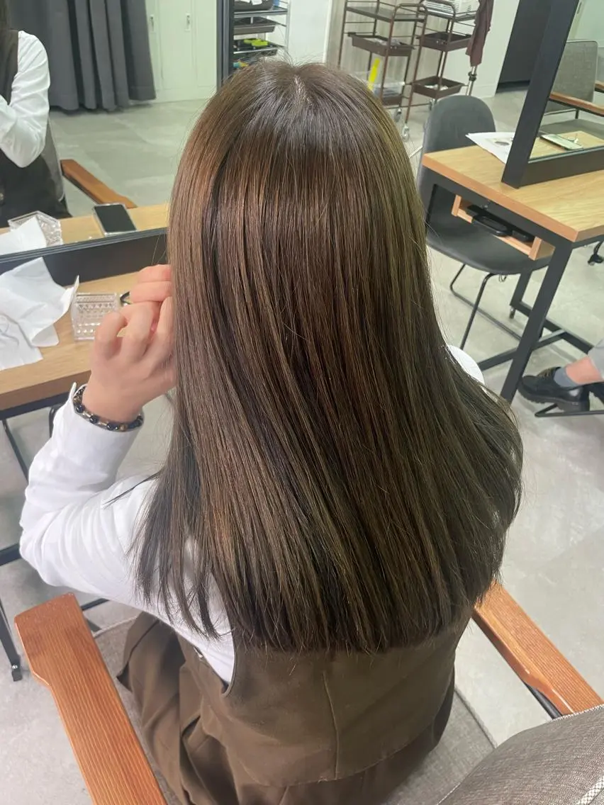 ロング カラー ヘアアレンジ 🫧縮毛矯正/髪質 改善🫧熊野未来のヘアスタイル