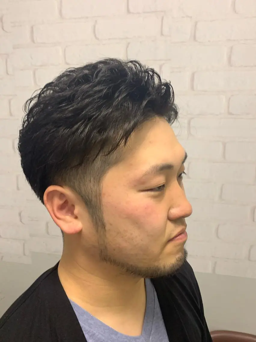 ショート メンズ メンズパーマ ヒロ銀座 田中大地のヘアスタイル