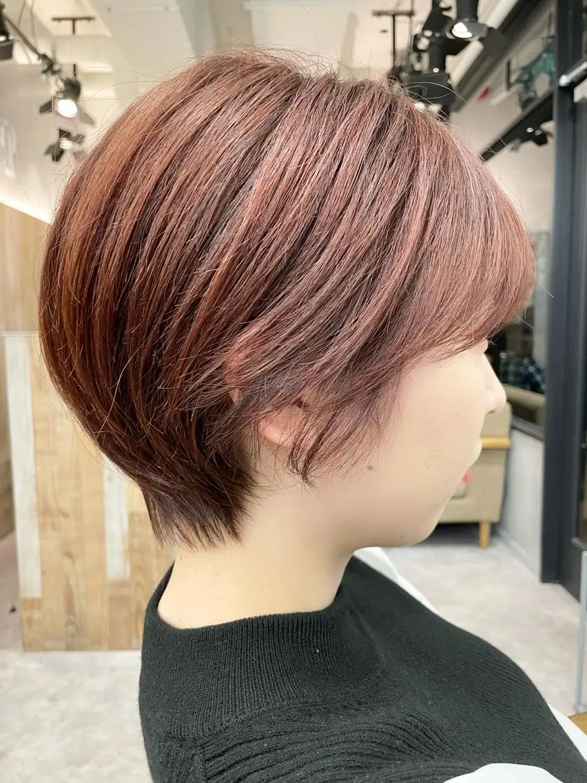 ショート ショートヘア カット ヘアカラー トリートメント 色気レイヤー& ショートはお任せ🌟のヘアスタイル