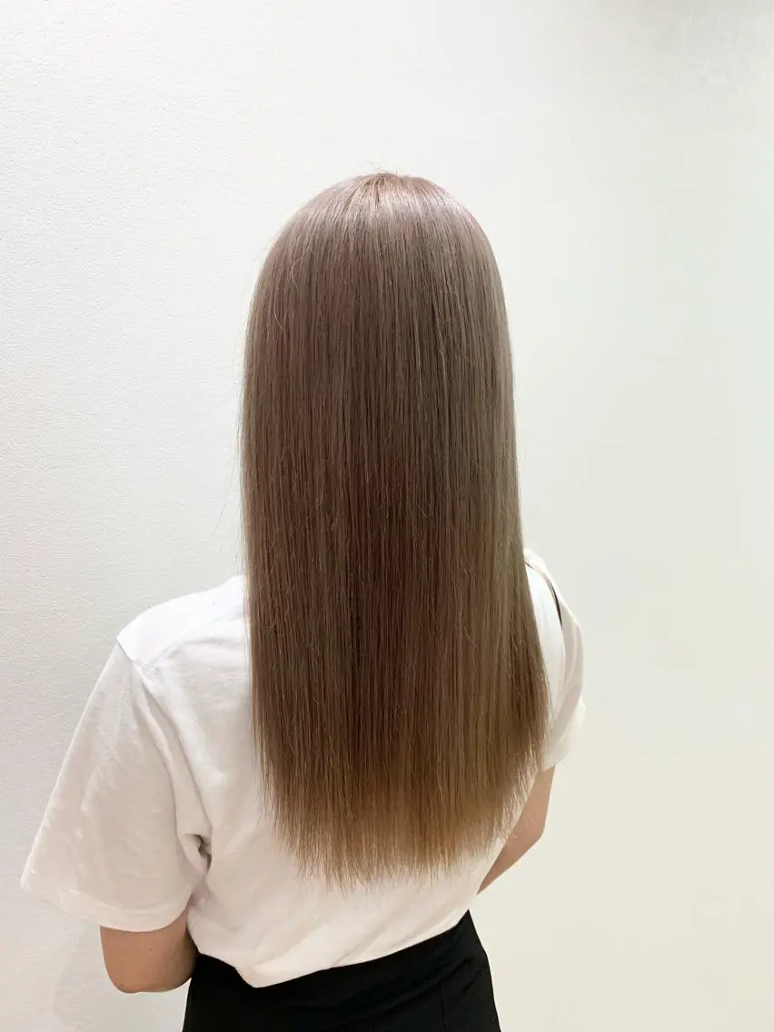 ロング カラー ヘアアレンジ カット ヘアカラー キヨミ 韓国レイヤーカットのヘアスタイル