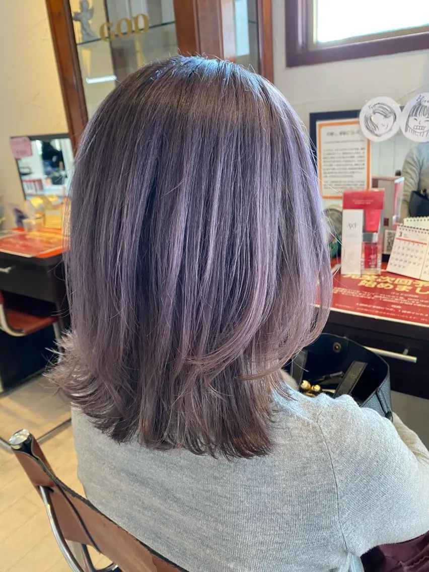 ミディアム ヘアカラー 🔥金山 諒平🔥のヘアスタイル