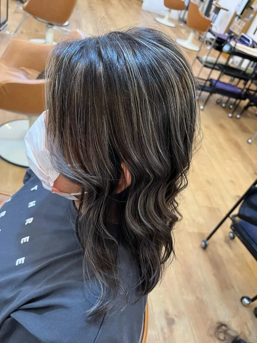 ミディアム カラー beleef守口店 reinaのヘアスタイル