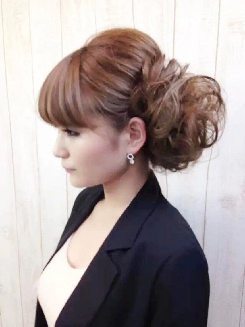 セミロング カラー パーマ ヘアアレンジ ネイル マツエク・マツパ 吉川 宙翔のヘアスタイル