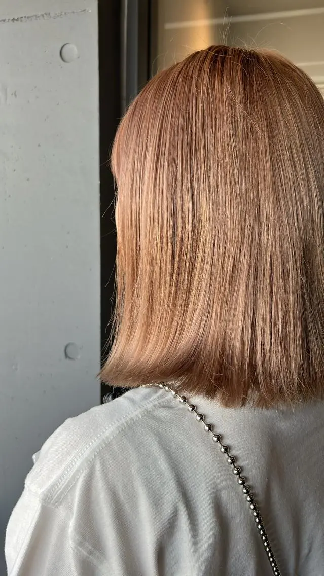ミディアム カット レイヤー/ナチュ盛 カラー/ことこ🍎のヘアスタイル