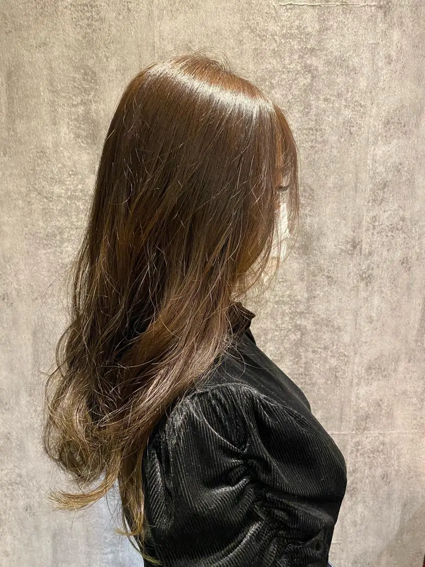 ミディアム アッシュ 韓国トレンドヘア しゅーやのヘアスタイル