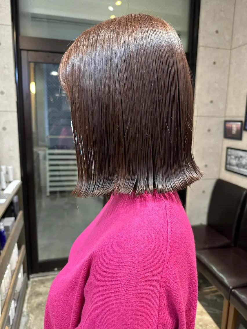 ショート カラー ボブ 遠藤沙也加 /レイヤーカットのヘアスタイル