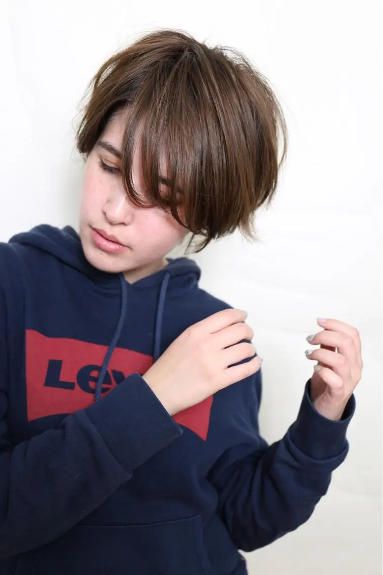 ショート 外国人風カラー ショートヘア 出川 隆洋のヘアスタイル