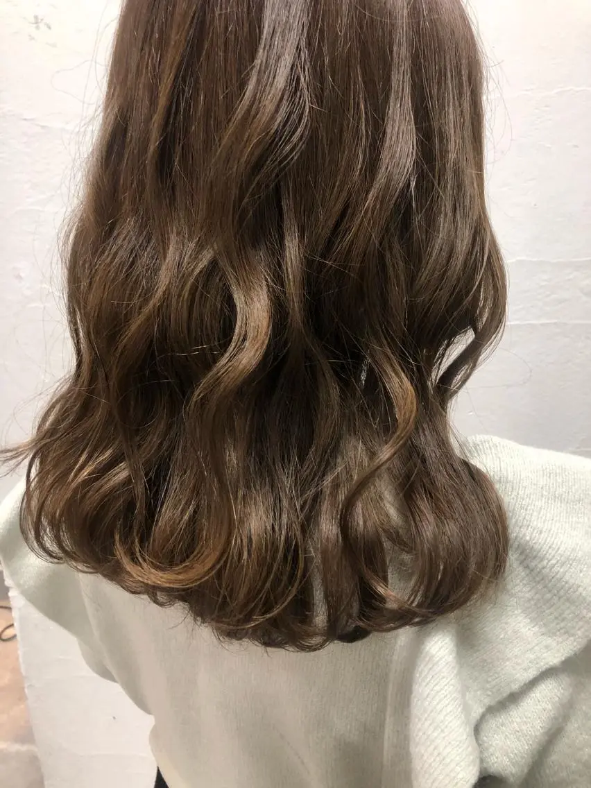 ミディアム カラー 眠れるヘッドスパ✨ chacoのヘアスタイル