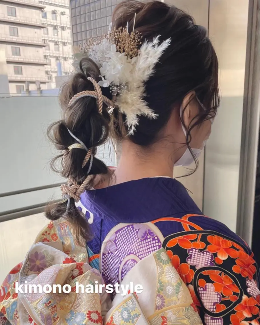 セミロング ヘアアレンジ ヘアメイク new meのヘアスタイル