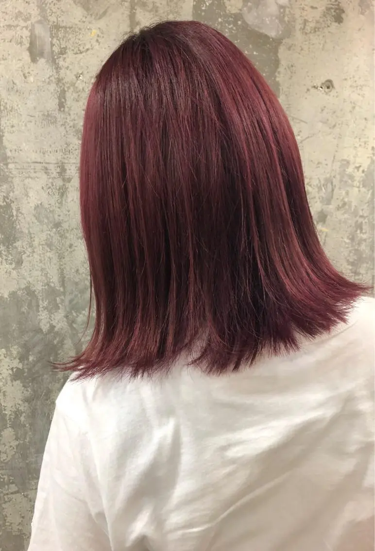 ミディアム カラー Pia ツボイ ケイタのヘアスタイル