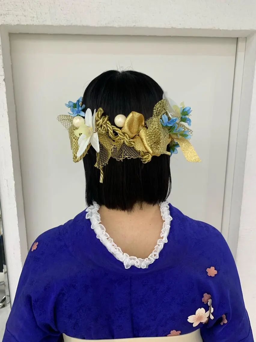 ショート カラー ヘアアレンジ 卒業式のヘアスタイル ヘアセット 卒業式ヘアセット🎀 ヘアアレンジのヘアスタイル