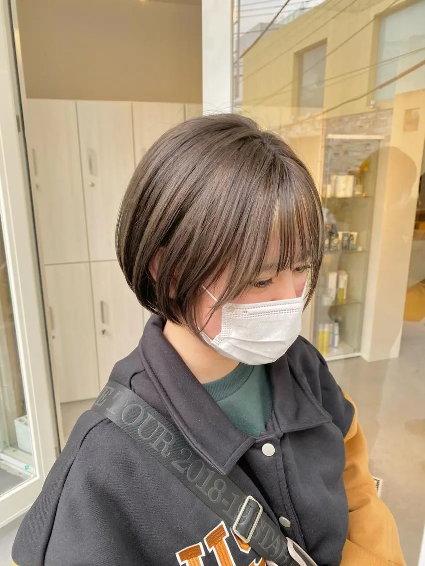ショート カラー インナーカラー ハイトーン×似合わせ 🌱中川慎之介のヘアスタイル