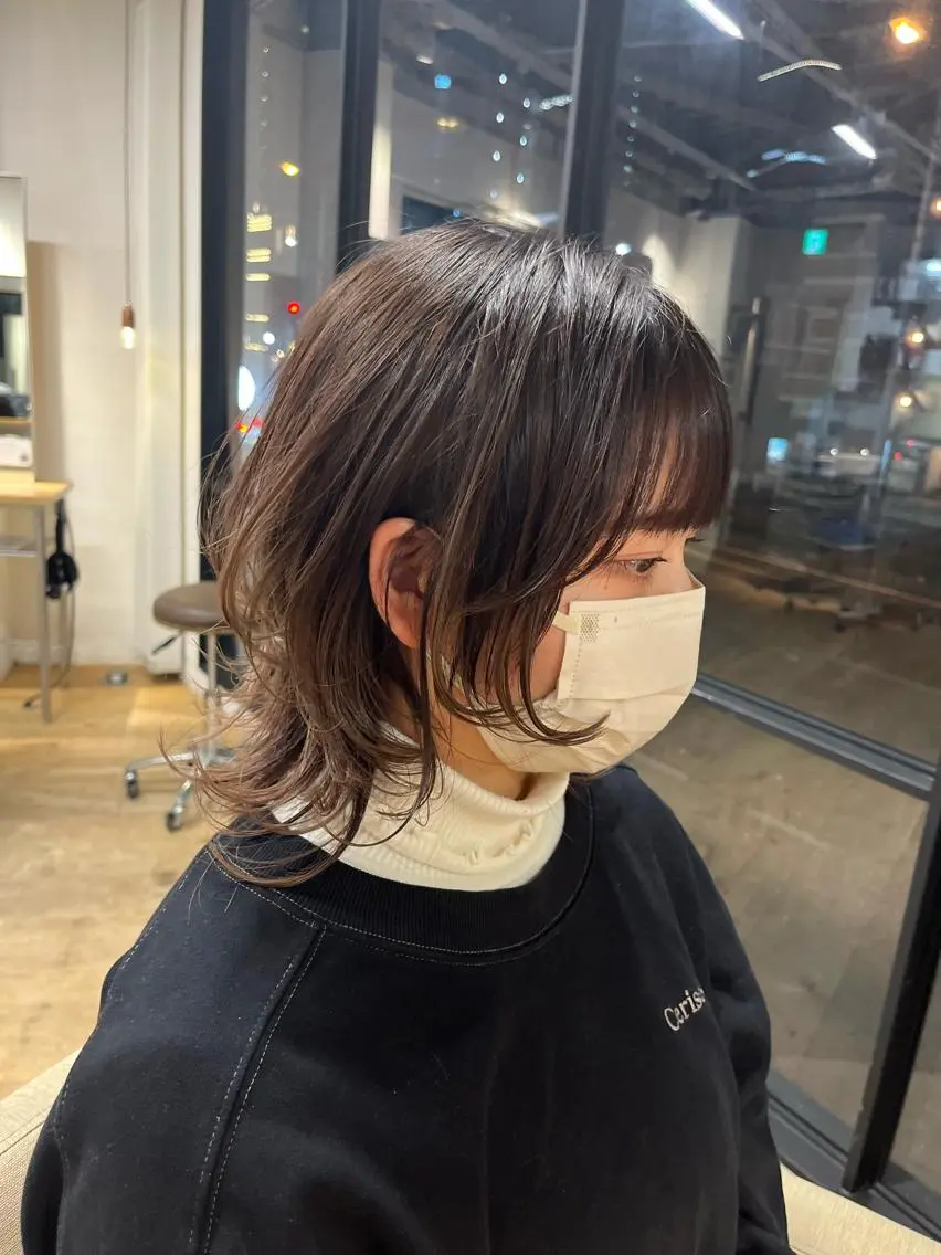 ミディアム カラー ヘアアレンジ 似合わせレイヤー✄﻿ ヨシノ マサキのヘアスタイル
