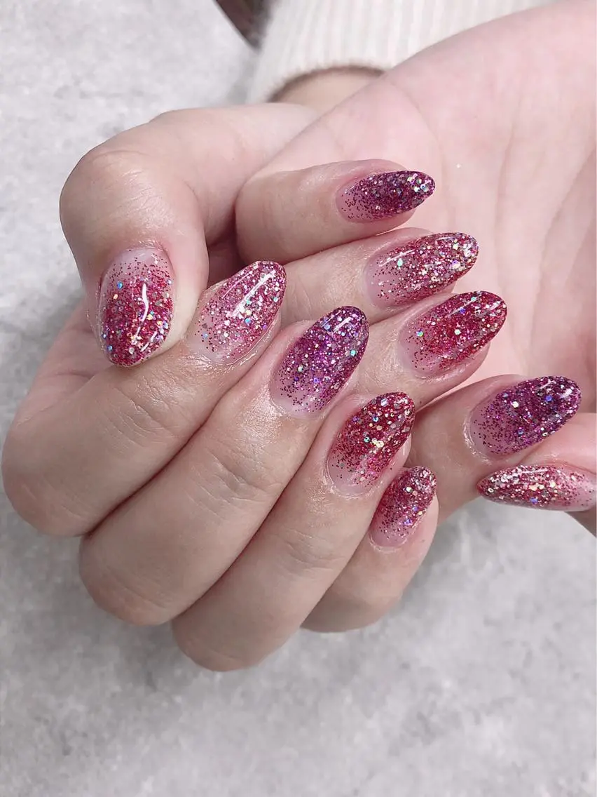 ネイル グラデーション ラメ(グリッター) ラメグラデーション FASTNAIL PLUS 新宿店のネイルデザイン