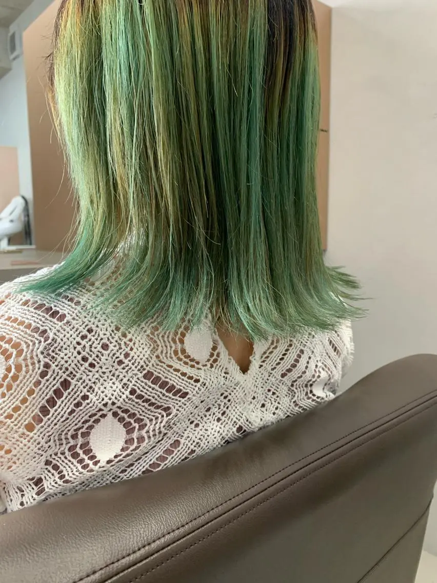 カラー ボブパーマコテ巻き風 パーマNo1深江秀平のヘアスタイル
