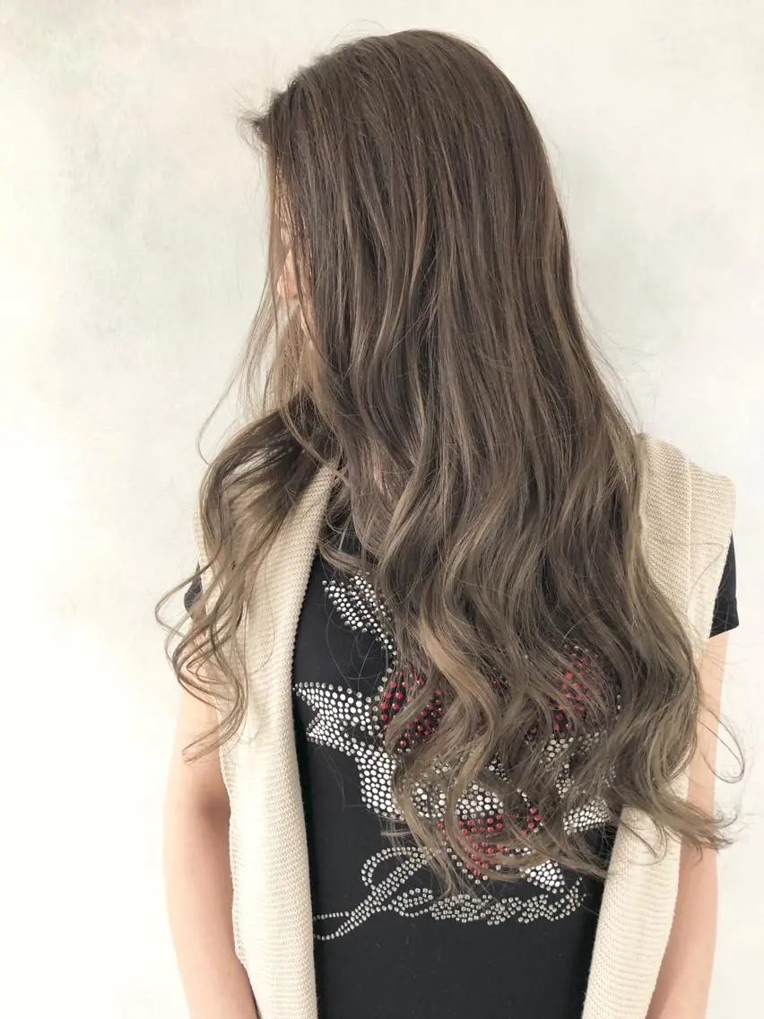 ロング ヘアカラー トリートメント 小澤大輔 YOLO hairのヘアスタイル