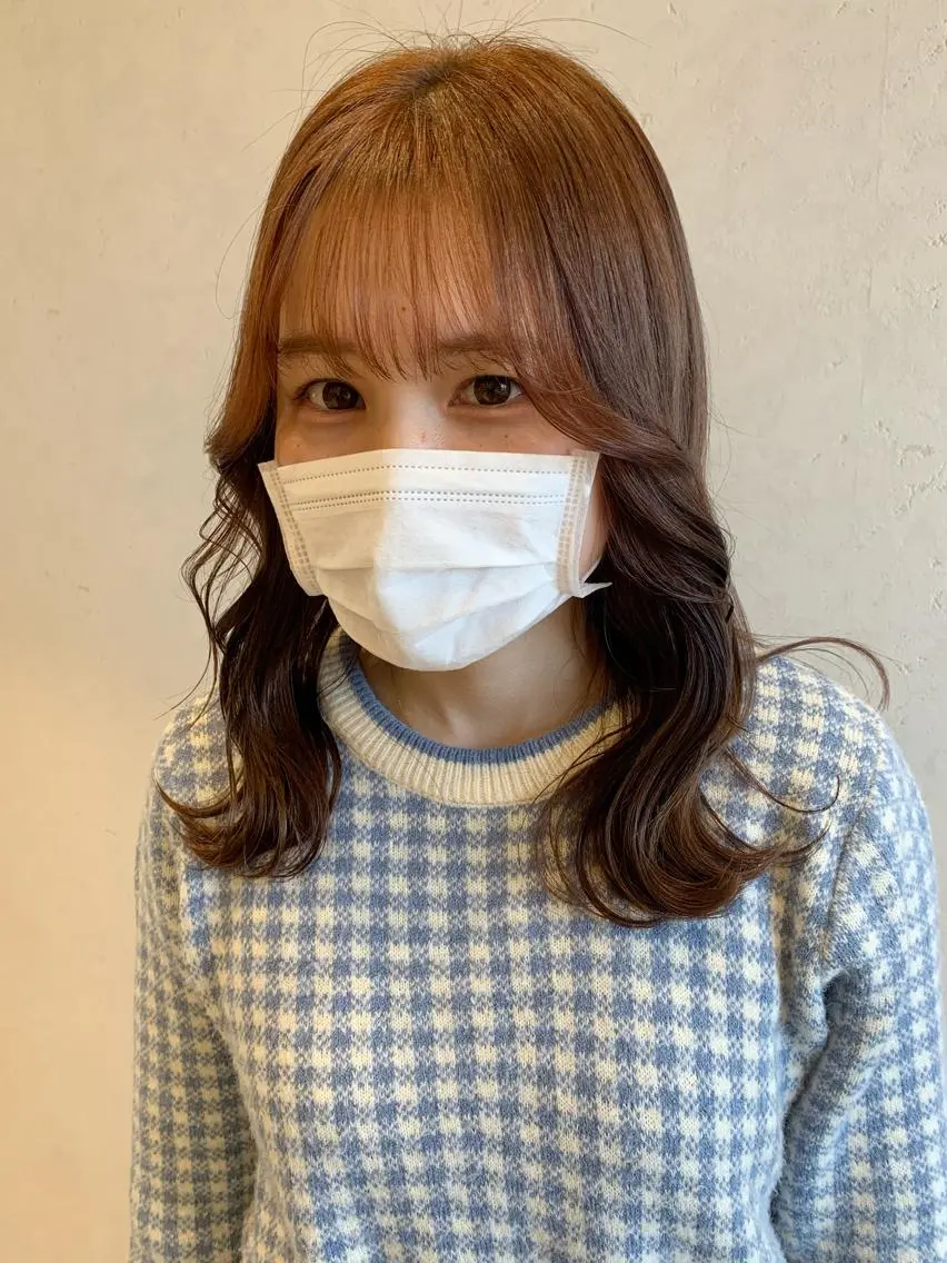 セミロング カラー ヘアカラー ayumi🌈 インナーカラー🌈のヘアスタイル
