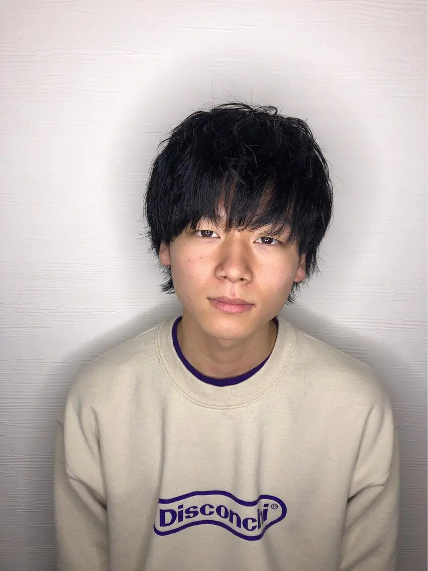 ショート カラー ヘアアレンジ メンズ メンズウルフカット ウルフカット カット 🧶ブリーチカラー TERU🧶のヘアスタイル