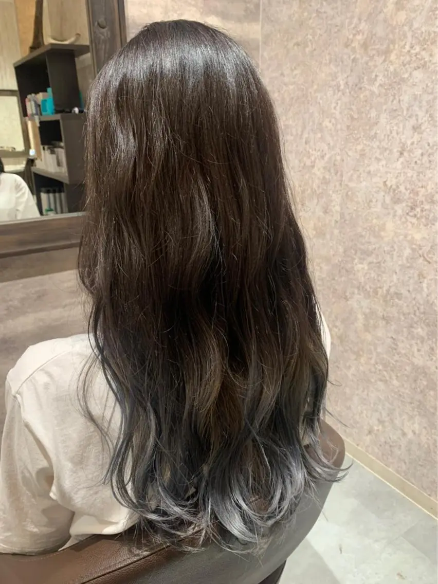 ロング カラー グレージュ シルバー ホワイトシルバー 🫟Blanco🫟 Color&Careのヘアスタイル