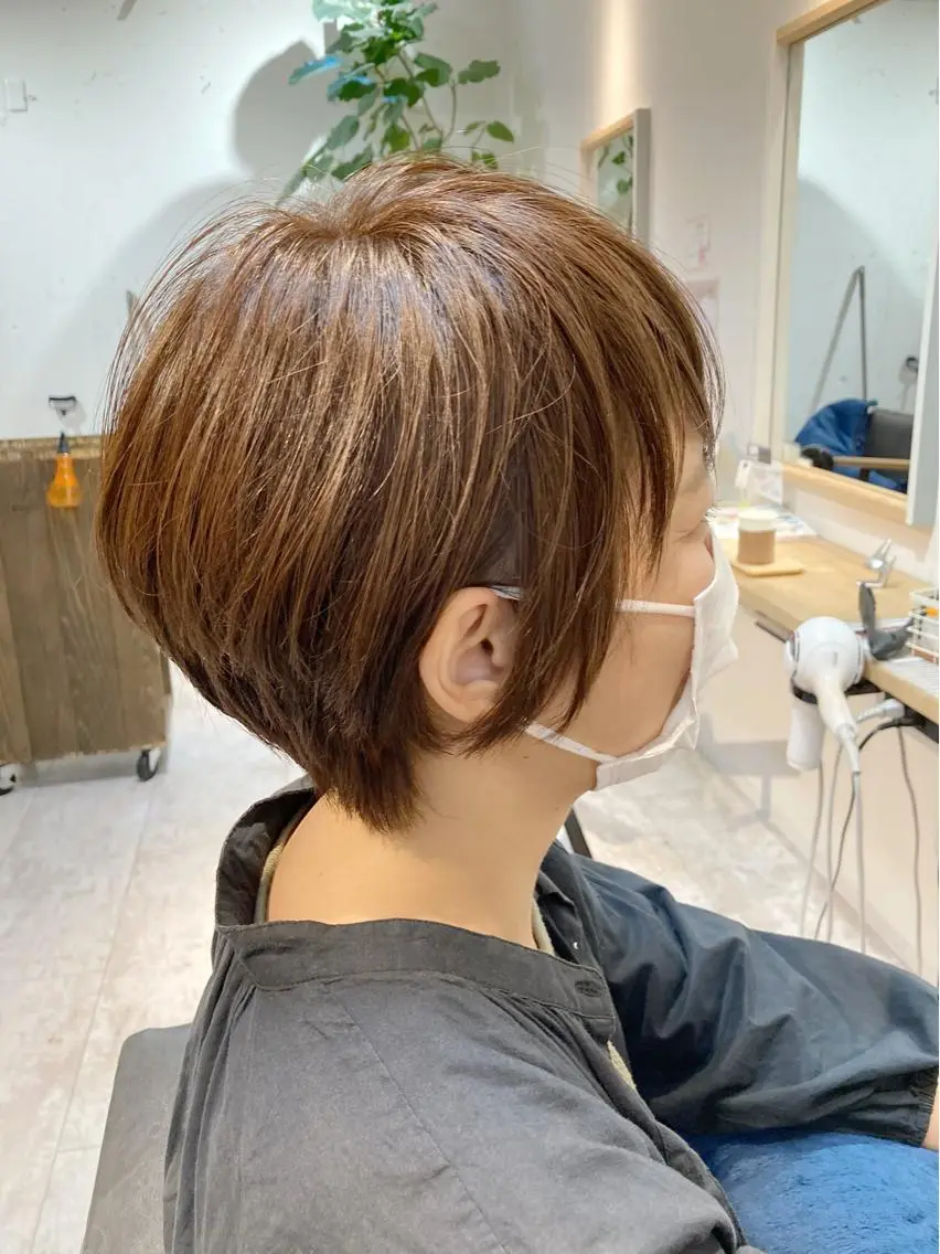 ショート カット ヘアカラー トリートメント 【女性指名No.1】 西口直子のヘアスタイル